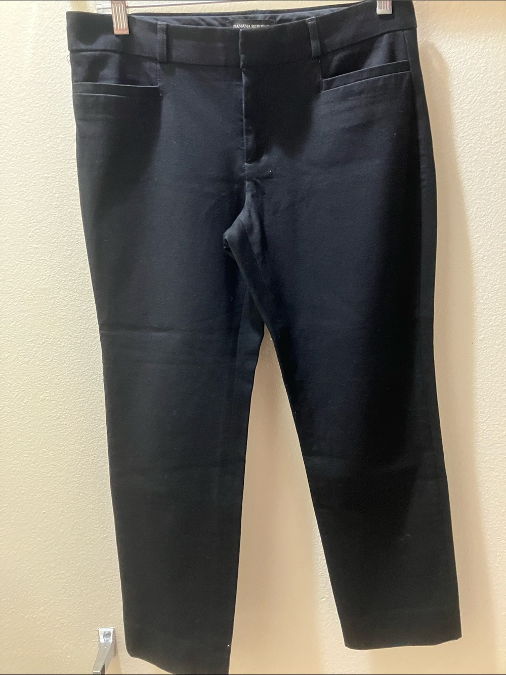 Banana Republic Black Cropped Ankle Pants 6S Short